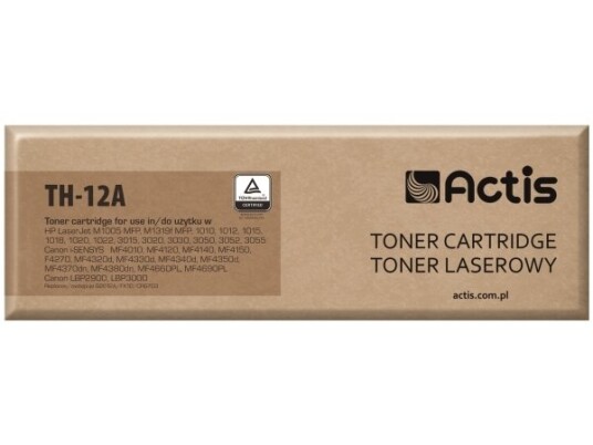 Actis Toner Th-12A Replacement Canon Hp 12A Crg-703/Fx-10 Q2612a Standard 2000 - Kompatibel - Tonereinheit 2000 Sider Sort 1 Stykker