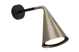 Tooy Gordon 561.42 Vegglampe Matt Sort/ Børstet Messing