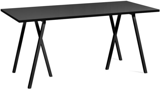 Hay Loop Stand spisebord Black linoleum-black 160 cm