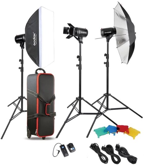Studiopakke - Godox Studio Kit E300-D