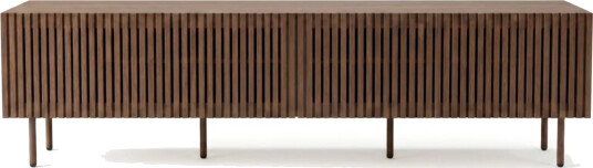 Peyra Ribbet TV benk 200 cm Valnøtt