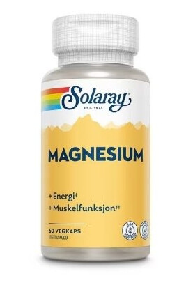 Solaray Magnesium 60 Kapsler Solaray Magnesium 60 Kapsler