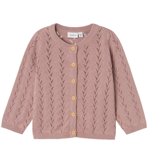 Name It Deauville Mauve Banni Strik Cardigan Noos 56