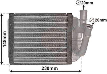 Varmeapparat register VAN WEZEL 58006381