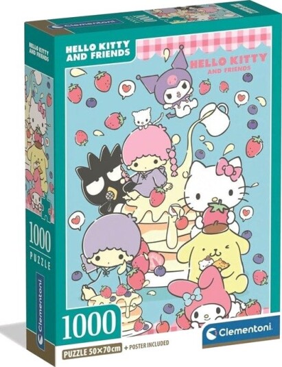 Clementoni Puzzle Hello Kitty Compact Box 1000 pieces 2D Puslespill