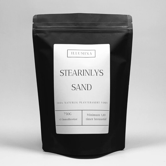 Illumina Stearinlyssand med 10 veker   750 gr Hvit