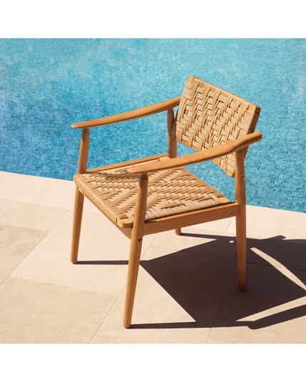 Coral Bay spisestol natural teak 2-seter