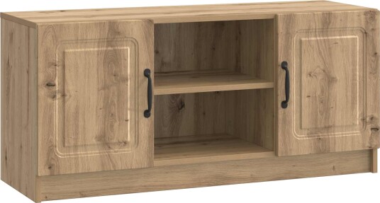 TV skap Artisan eik 102 x 34,5 x 47 cm Konstruert tre TV skap Artisan eik 102 x 34,5 x 47 cm Konstruert tre