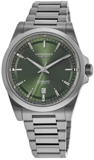 Longines Herreklokke L3.830.4.02.6 Conquest Grønn/Stål Ø41 mm