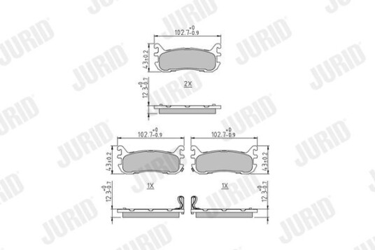 Bremseklosser JURID 573373J Bremseklosser JURID 573373J