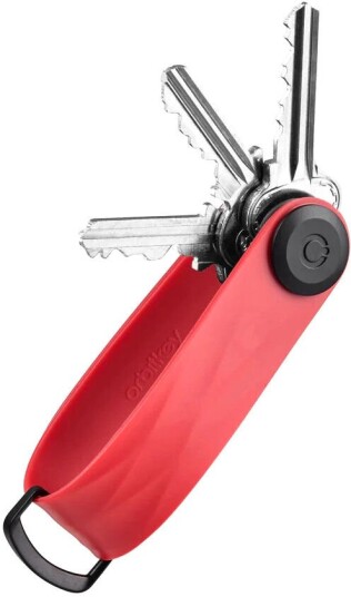 Orbitkey Active Key Organizer Nøkkelring Rubinrød