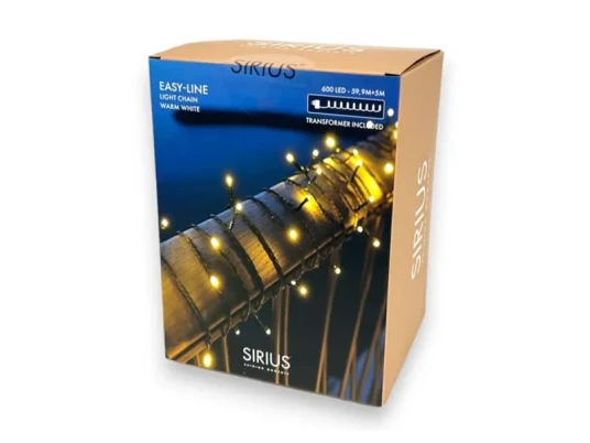 Sirius Home Easy Line 600 Led Juletrelys 59,9 M Sirius Home Easy Line 600 Led Juletrelys 59,9 M
