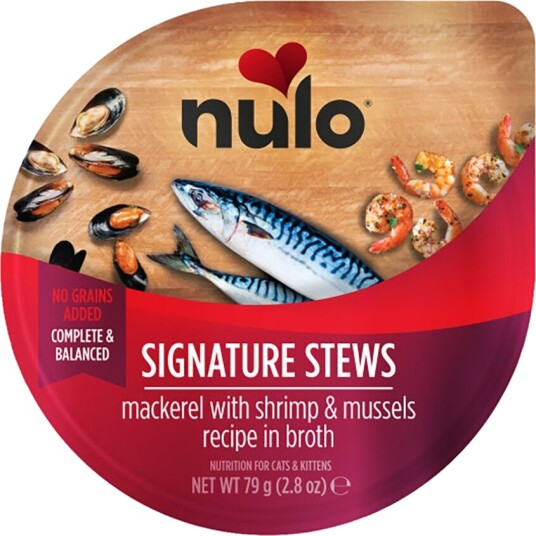 Nulo Våtfôr Signature Stews Cat Mackerel With Shrimp & Mussels In Broth Våtfôr Til Katt 79 G Nulo Våtfôr Signature Stews Cat Mackerel With Shrimp & Mussels In Broth Våtfôr Til Katt 79 G