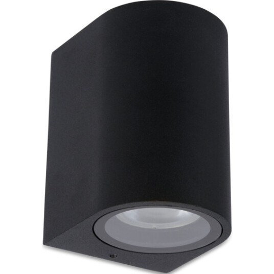 Lucide Zaro 2 Utendørs Vegglampe 1xGU10 Sort
