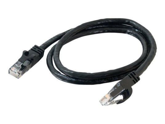 C2g Cat6 Booted Unshielded Utp Network Patch Cable Koblingskabel Rj-45 Hann Til Rj-45 Hann 2 M Utp Cat 6 Formstøpt Uten Hindringer Flertrådet Svart
