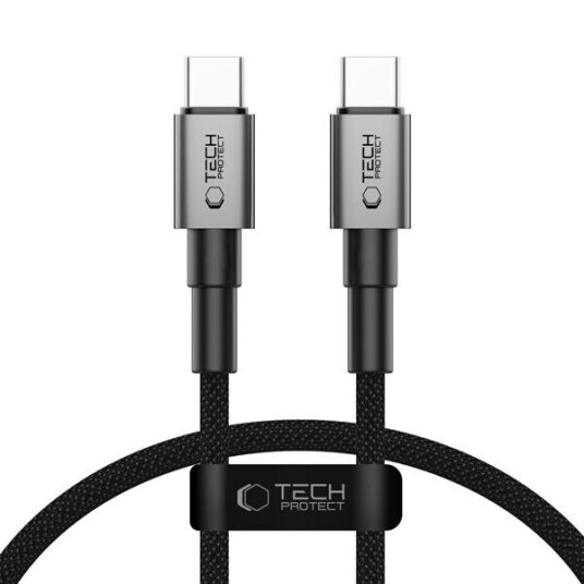 Tech-Protect UltraBoost DNA USB-C PD 100W Kabel 50 cm Grå