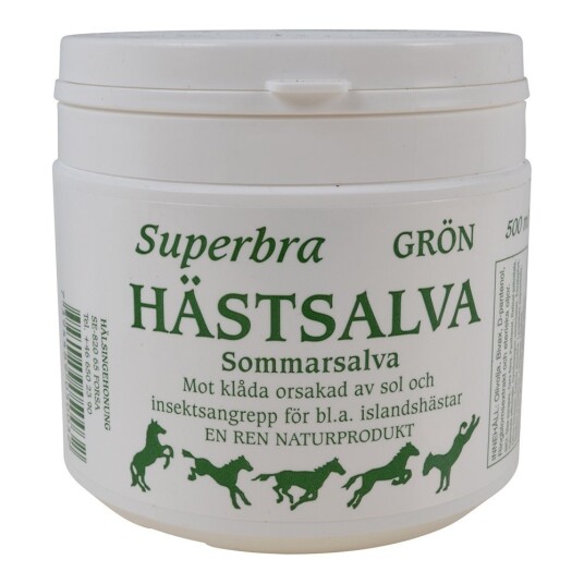 Superbra Hestesalve Grønn 500 Ml