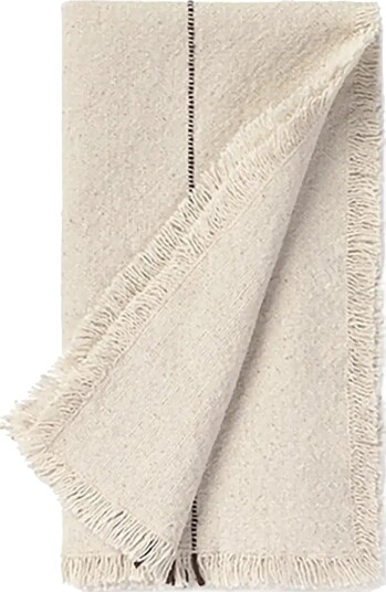 Lorena Canals Set Of 4 Handloom Napkins Natural   Cream   45X 45CM