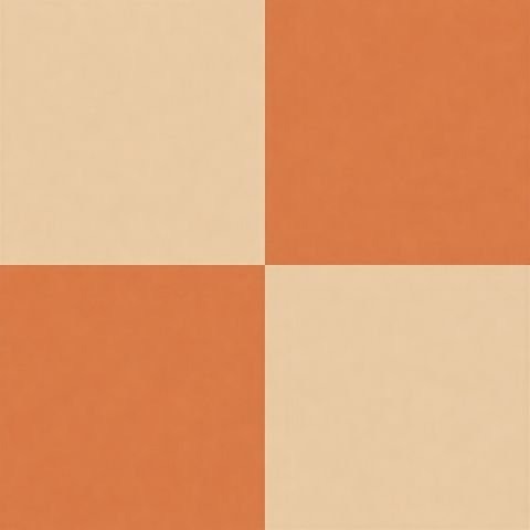 Fliseklistremerker Oransje og kremfarget rutete