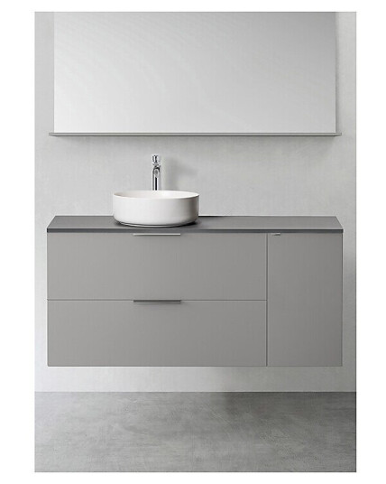 Hafa Shape 1200 Servantskap m/2 skuffer 120x45,3x53,5 cm Uten grep Grå
