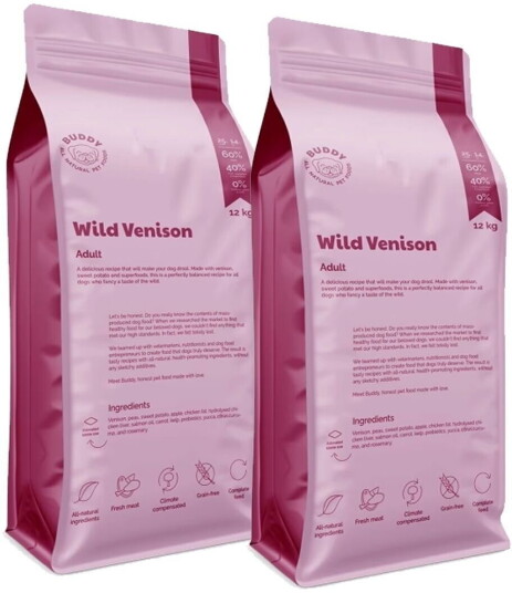 Buddy Wild Venison 2X12Kg