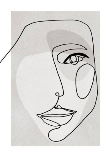 Malerifabrikken Poster Face Line 3 1642160-01-118 1642166-01-48