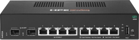 HPE Aruba ANW 6000 PoE Nettverkssvitsj 8x Gigabit 2x SFP