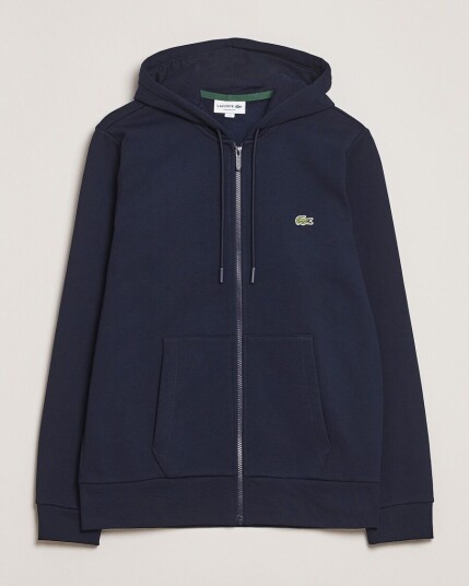 Lacoste Full Zip Hoodie Navy