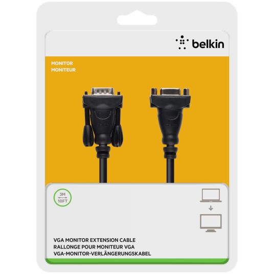 Belkin VGA-utvidelseskabel 3 m Belkin VGA-utvidelseskabel 3 m