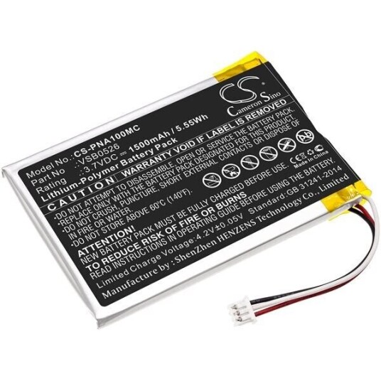 Panasonic Batteri (1500 mAh 3.7 V, Sort) passende til Panasonic HX-A500