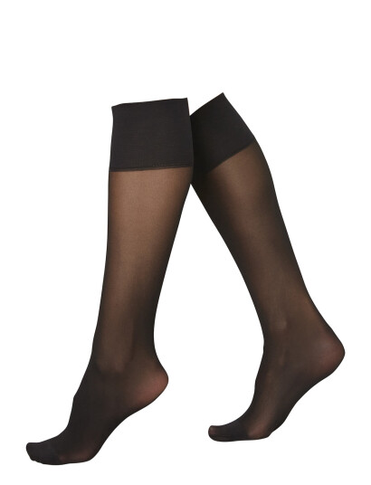 Swedish Stockings 2-Pack Elin Premium Knee-Highs - Black - ONE SIZE