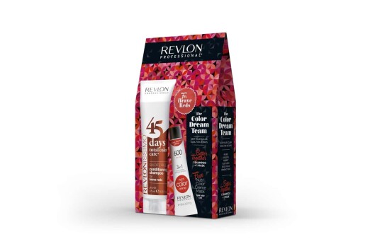 Revlon Color Dream Team Shampoo Brave Reds 45 Days 275ml + Nutri Color Creams The Brave Reds 600 Fire Red 50ml Revlon Color Dream Team Shampoo Brave Reds 45 Days 275ml + Nutri Color Creams The Brave Reds 600 Fire Red 50ml