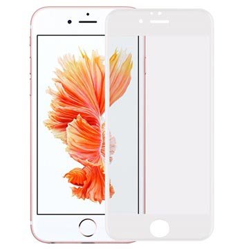 iPhone 6/6S Rurihai 4D Full Størrelse Beskyttelsesglass Hvit