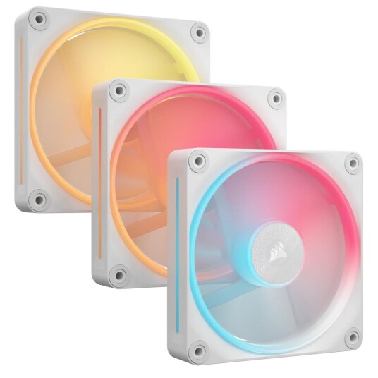 Corsair LX120 RGB Kabinettvifte 120mm Hvit 3-pack Corsair LX120 RGB Kabinettvifte 120mm Hvit 3-pack