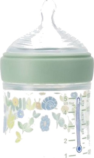 Nuk For Nature Tåteflaske Med Silikonsmokk 150ml Brun Nuk For Nature Tåteflaske Med Silikonsmokk 150ml Brun