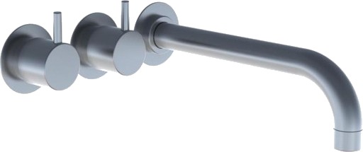Vola Badekarbatteri 644DT8 Med Hånddusj Sort Matt 200mm