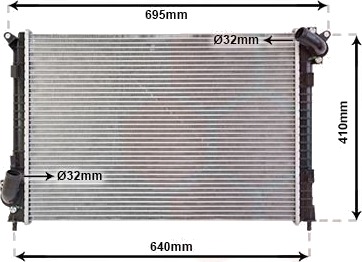 VAN WEZEL 06002307 Radiator motorkjøling VAN WEZEL 06002307 Radiator motorkjøling