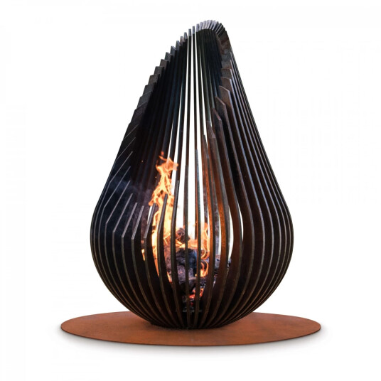 Glowbus Dewdrop M Fire pit Cortenstål