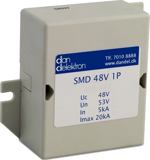 Dan Delektron Transientbeskyttelse SMD 48v 1Par for Veggmontering