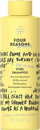 Four Reasons Curl Shampoo 300ml - Sulfatfri, Fuktighetsgivende for Bølgete og Krøllete Hår Four Reasons Curl Shampoo 300ml - Sulfatfri, Fuktighetsgivende for Bølgete og Krøllete Hår