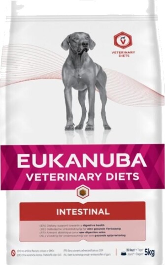Eukanuba Veterinærfôr Intestinal 12 kg for Voksne Hunder med Mageproblemer