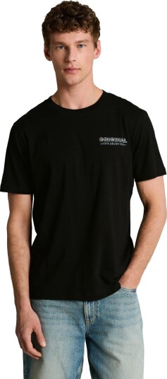 Tom Tailor Printed T Shirt   Black   XXL