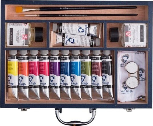 Global Hobby Van Gogh Olje Starter Box XL 12x40 ml + utstyr