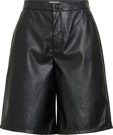 Vila Bermudashorts Viannu Hw Bermuda Shorts Svart Vila Bermudashorts Viannu Hw Bermuda Shorts Svart