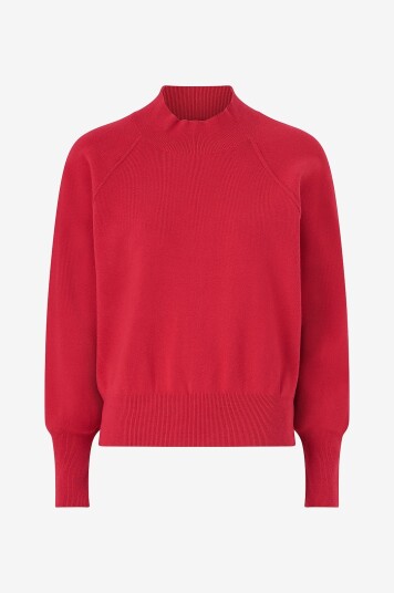 Second Female - Genser Octavia Knit T-neck - Rød