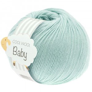 Lana Grossa Cool Wool Baby Garn 257 Lys Turkis Lana Grossa Cool Wool Baby Garn 257 Lys Turkis