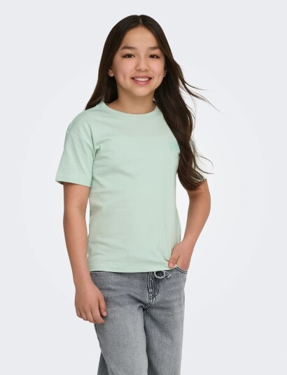 Kids Only Koghelen Life S/S Loose Tee Jrs Noos Green 134 140 Kids Only Koghelen Life S/S Loose Tee Jrs Noos Green 134 140