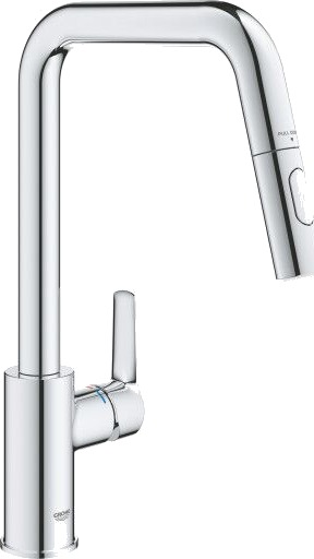 Grohe Start Kjøkkenarmatur Med Uttrekkbar U tut Dual Spray Krom