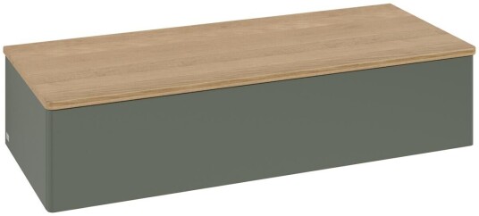 Villeroy & Boch Villeroy & Boch Antao Sideskap 120x50x26,8 cm u/lys Grønn Matt/Eik