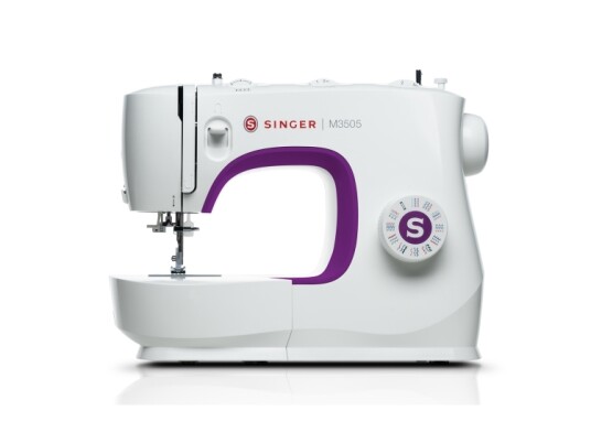 Singer M3505 Hvit Semi Automatisk Symaskin Sying 1 Steg Jekk Rotasjon Rullefelt Elektro Mekanisk